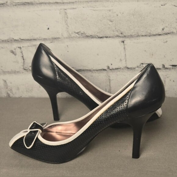 Style & Co. "Freckles" Black Peep Toe Heels - Picture 6 of 15